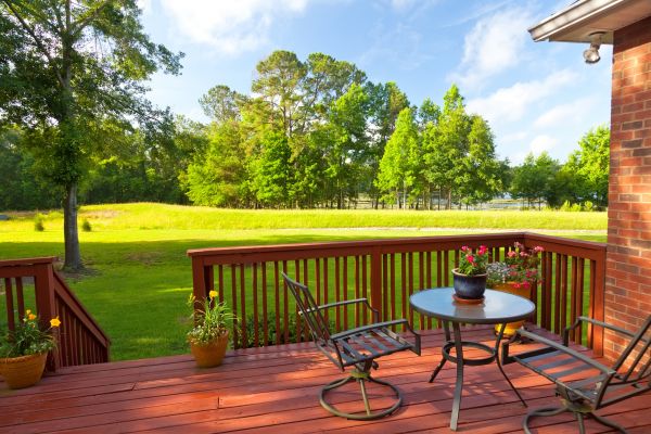 Redwood Deck Installation in Bentonville