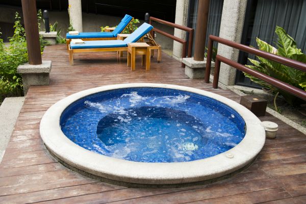 Hot Tub Deck Construction in Bentonville